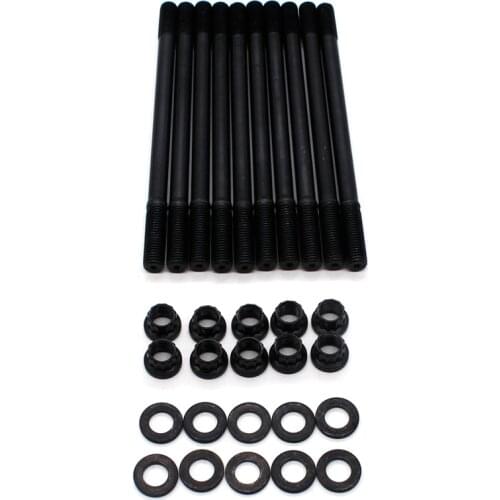 DEFT For Honda Acura Integra GSR B18C1 B18C5 B20VTEC Cylinder Head Stud Kit Black