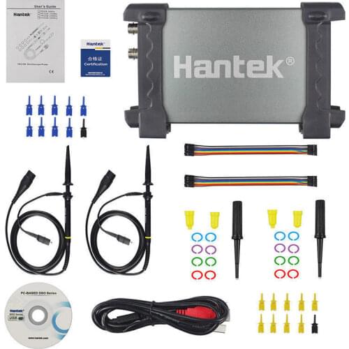 Hantek 6022BL PC USB Portable Logic Analyzer Digital Oscilloscope Handheld Digital 2 Channels 20MHz 48MSa/s Storage Multifunctio