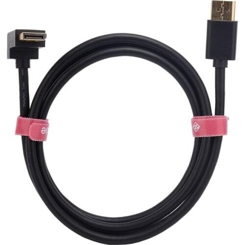 Displayport 1.4 cable 90-degree Angled Displayport cable 144Hz/4K 8K/60Hz Displayport male to Displayport 1.4 male cable