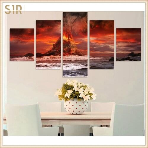 Beautiful Scenery HD Printed 5 Piece Canvas Art Scenery Painting Wall Pictures for Living Room Home Decor Anime Poster Wall Art
