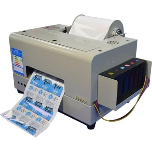 Inkjet Label Printer High Resolution A4 Small Label Printer Good Cheap Sticker Printing Machine