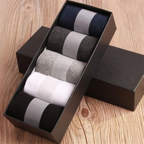 Business Men socks harajuku calcetines hombre plain classic sock men breathable solid cotton socks 10pcs=5pair per lot No Box