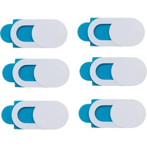 Oval Camera Privacy Protection Cover Ultra Slim Stronger Privacy Online More Easy To Use Robust Sliding Cover Black White