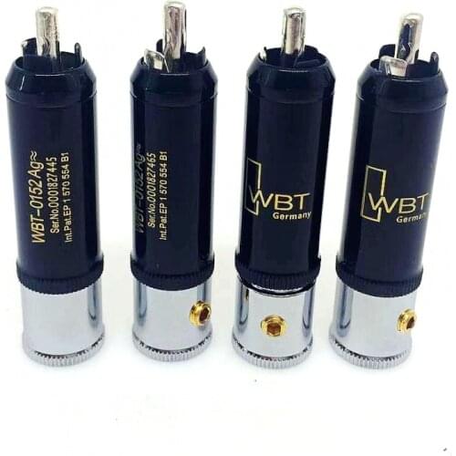 HIFI WBT-0152 Ag NextGen cinchstecker RCA connectors 0152ag 10.5mm cable plug