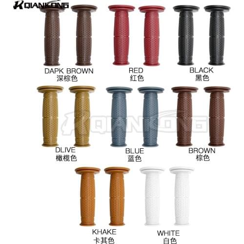 R QIANKONG 7/8" 22mm Motor Rubber Handlebar Hand Grips For Aprilia CAPANORD 1200/Rally DORSODURO 750 RST1000 FUTURA
