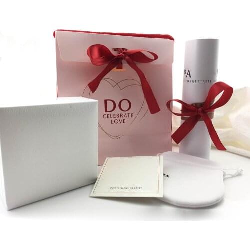 RLLEN Square Jewelry Gift Box Original Charm Ring Bracelet Earrings Necklace multi-Function Fine Jewelry Complete Set Of Box