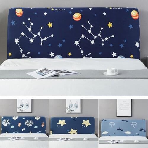 Removable Bedhead Dustproof Cover All-inclusive Headboard Cover Bed Head Back Protector Elastic Bedside Case for Bedroom Decor