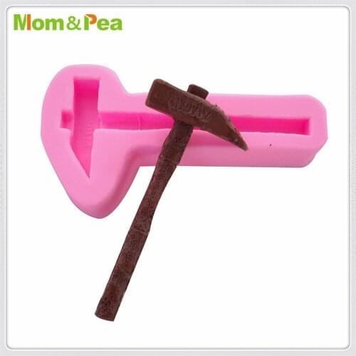 Mom&Pea MPA1837 Hammer Shaped Silicone Mold Cake Decoration Fondant Cake 3D Mold Food Grade