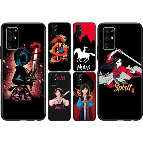 Silicone Cover Princess mulan For Honor V30 View 20 V20 30i 30S 30 20S 20E 20i 20 Lite Pro Plus Phone Case