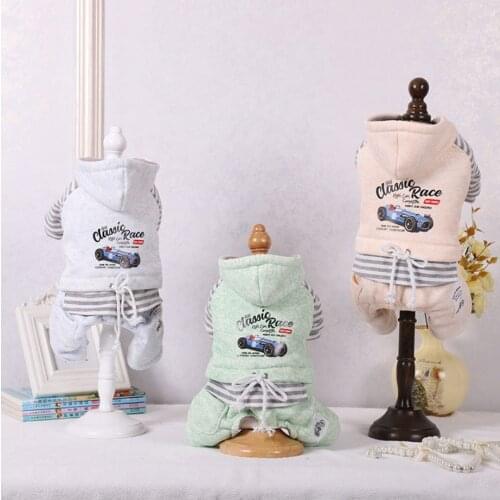Dog Pet Warm Jumpsuit Hoodie Cars Design Cat Puppy Winter Coat Jacket 6 Sizes 3 Colours