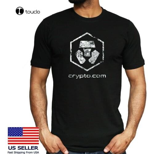 Token Crypto.Com Chain Decentralized Application T-Shirt Cotton Black Unisex Tee Shirt