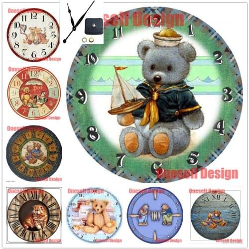 Top popular diy diamond embroidery full set with clock animal beer diamond mosaic sale with clock beer wall sticker clock