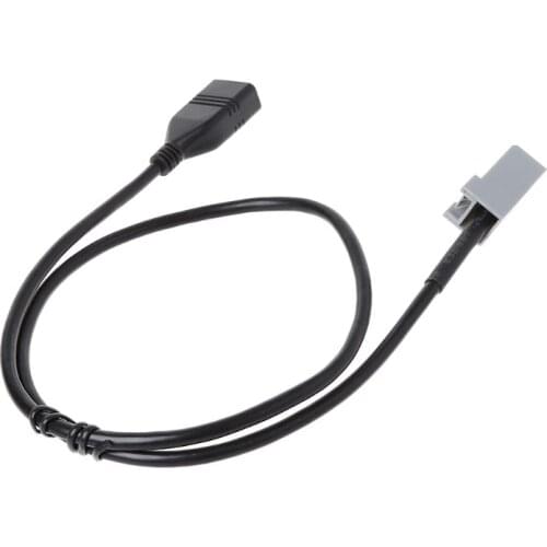 X7AE Aux USB Cable Adapter Female Port Extension Wire for honda Civic Jazz CR-V