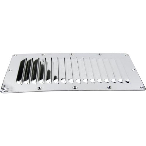 Stainless Steel Marine Vent Boat Louvered Vent Cover With Screws 228*127mm