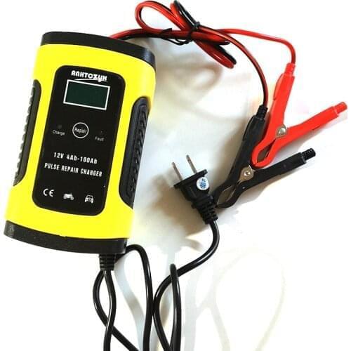 Full Automatic Car Battery Charger 110V to 220V To 12V 6A Intelligent Fast Power Charging Wet Dry Lead Acid Digital LCD Display