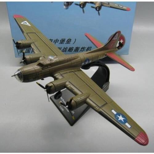 1/144 Scale Military Model Toys B-17 Bomber Flying Fortress Bomber Diecast Metal Aircraft Plane Model Toys Collectible AMER