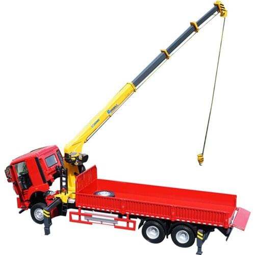 1/35 metal alloy die-casting XCMG integrated truck-mounted crane truck simulation car model high-end collection and layout gifts