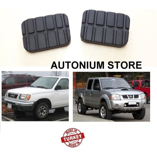1 Pair Brake and Clutch Pedal Pad Cover Best Quality Rubber for Nissan Pick Up Navara Frontier D22