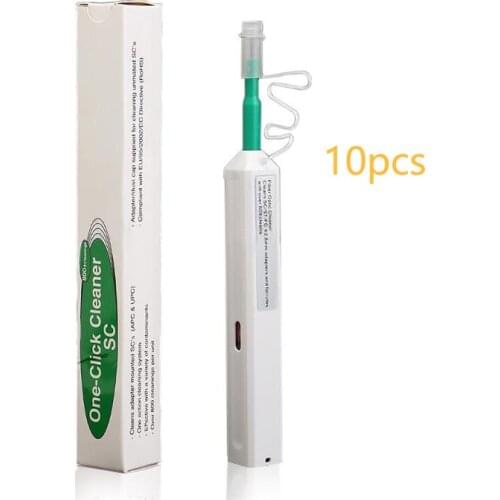 10pcs Free shipping Fiber Optic Cleaning Pen for SC/FC/ST One Click Cleaner tool 2.5mm Universal Connector