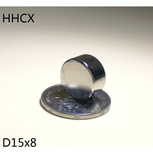 10pcs/lot Disk magnet 15x8 N35 Magnet 15*8 Magnets 15 x 8 for speaker