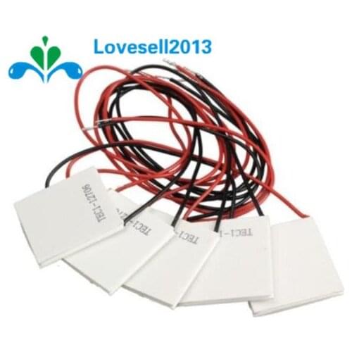 10Pcs TEC1-12706 Heatsink Thermoelectric Cooler Cooling Peltier Plate Module 12V 60W
