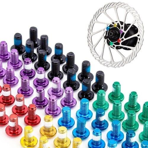 12 pcs bicycle color disc screw mountain bike disc screw disc brake T25 screw M5 bicycle decoration accessories
