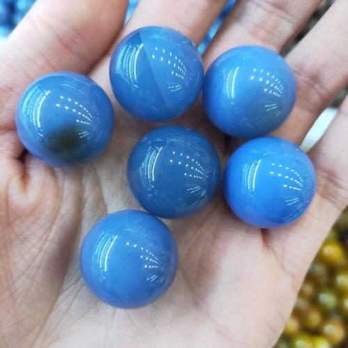 2cm Natural Gemstone Blue Agate Carnelian Sphere Crystal Ball Reiki Healing Globe Home Decor