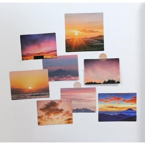 45/46 pcs/box Colorful Ins Style Deco Stickers Dusk sunset Flower Movie Scrapbooking Bullet Journal Girlish Sticker Stationery