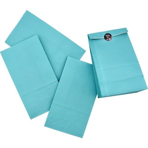 5pcs Colorful Paper Bags,kraft Gift Paper Bag, Party Favor Wedding Paper Bag Treat Bag