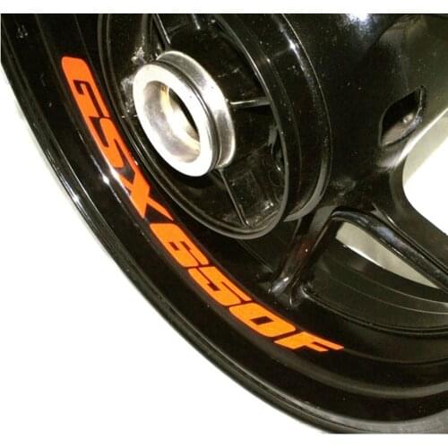 8X high quality Motorcycle Wheel Sticker Decal Reflective Rim Bike Motorcycle Suitable for SUZUKI GSX 650f GSX650f GSX650 F