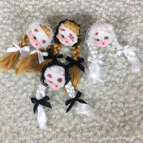 Bandage Doll Brooches Creative Hair Side Clips Halloween Lace Hairpins Fashion Jewelry Pin Backpack Decor Gifts
