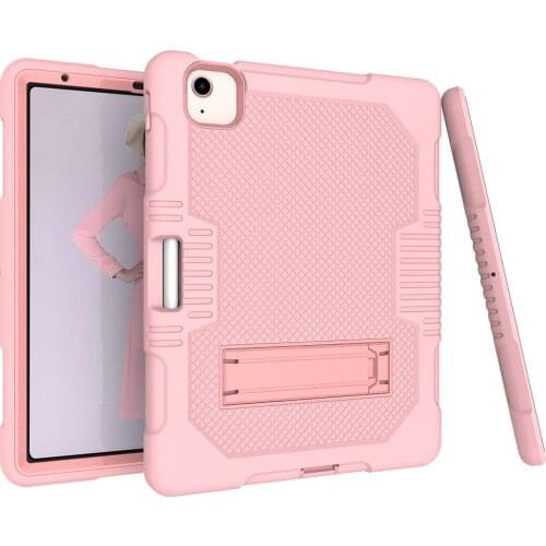 Tablet Case for iPad Air 4 Case 10.9'' Heavy Armor Shochproof kids Friendly Silicone Cover for A2324 A2072 with Pencil Holder