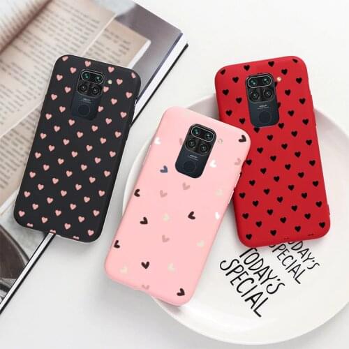 Girl Cute Coque For Xiaomi Redmi Note 9 6.53" Soft Silicone TPU Shockproof Phone Cover Luxury Couples Matte Case for redmi note9
