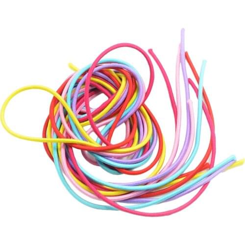 6 Pieces DIY Hair Decoration Kids Hair Decoration Craft Elastic String 100cm