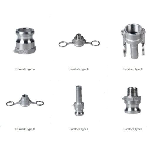 Camlock QD Stainless Steel 304 Homebrew Fitting 1/2"FPT 1/2MPT 1/2 Barb Draft Beer line Quick Disconnect for Home Brewing