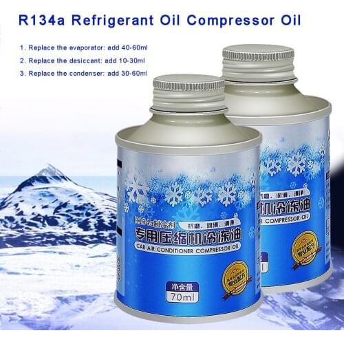 3pcs R134a Refrigerant Oil Compressor Oil For Car Truck Bus Automotive A/C Air Conditioning System 70ML Auto Refrigerant Oil