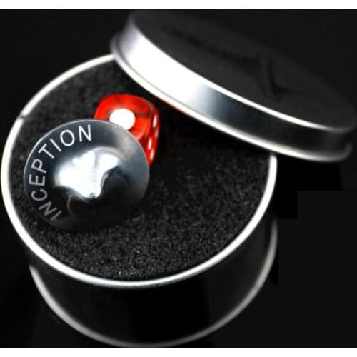Zinc Alloy Metal Gyro Great Accurate Silver Spinning Top Hot Movie Totem Print Spinning Top With Retail Metal Box finger tip