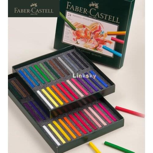Faber Castell Set of 12,24,36,60 Polychromos Artists Pastels,Vivid Colours,Harder Than Pastel Crayons, Well-suited To Drawing