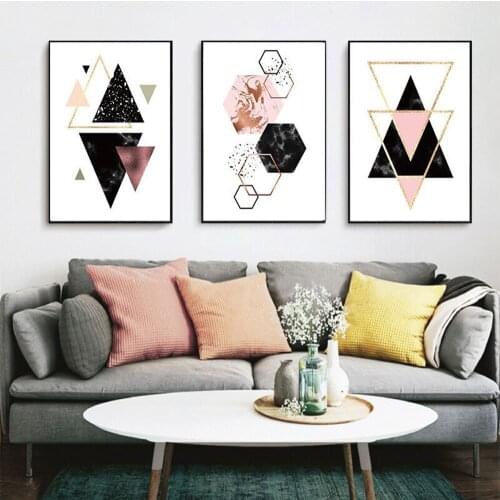 Mural Painting Abstract Geometric Living Room Public restaurant hotel wall Home Decorative Painting cuadros decoracion salon