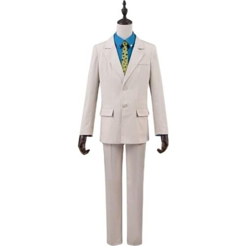 Japan Anime Jujutsu Kaisen Cosplay Costume Halloween Clothes Set For Nanami Kento Coat+pants+shirt+straps+belt+tie+glasses