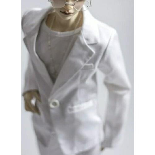 BJD Clothes 1/4 1/3 70cm doll Male Female White Suit Set White Shirt Pants Trousers doll accessories
