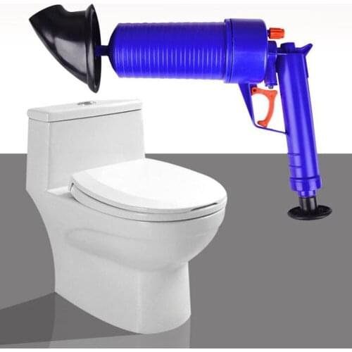 Air Power Drain Blaster gun High Pressure Powerful Manual sink Plunger Opener cleaner pump for Bath Toilets Bathroom