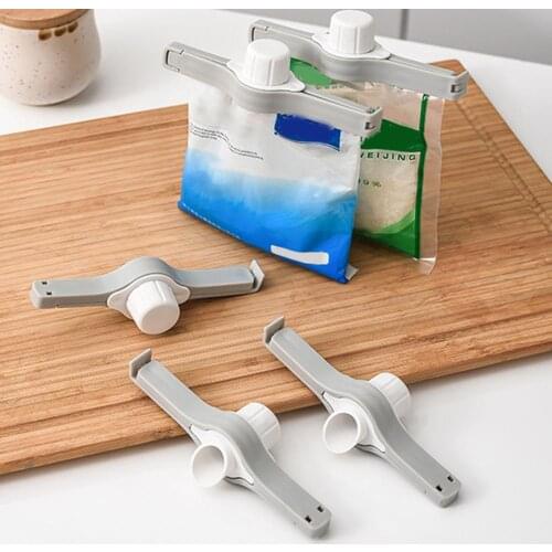 Portable Food Bag clip Preservation Sealing Clip Tea Discharge Spout Plastic Snack Clamp Sealer Kitchen Storage Food Clips hot