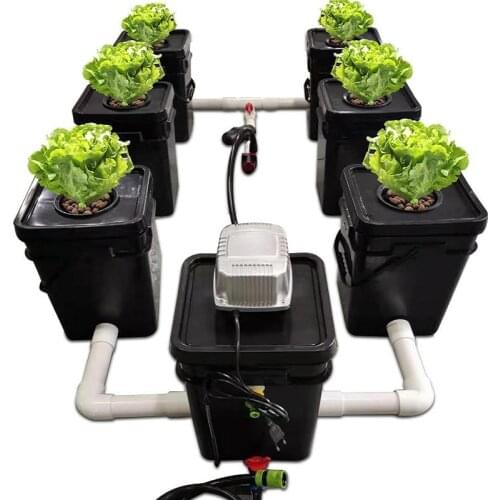 RDWC 6PCS 5 Gallon Clone Square Bucket For Hydroponics System