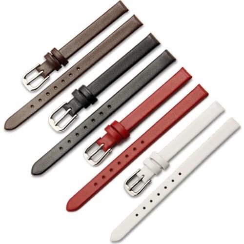 BEAFIRY Genuine Leather 18mm 20mm 22mm Watch Band Calfskin Leather Watch Strap for Men Women Belt Black white brown red
