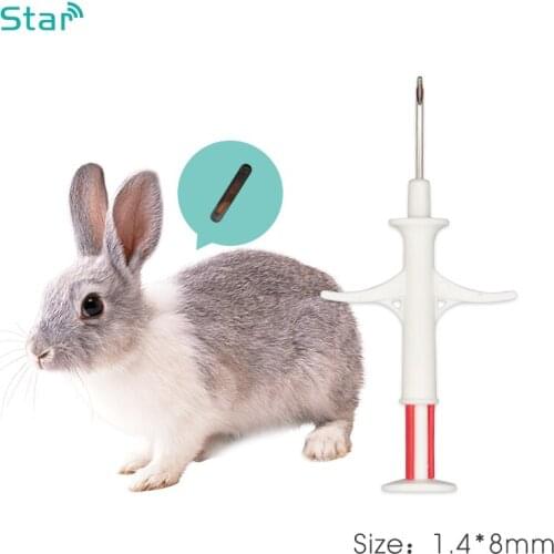 40pcs) 1.4*8mm 134.2Khz fdx RFID Animal Glass Tag Pet Microchip Syringe for dogs/cat / Laboratoty /lab Animal Identification