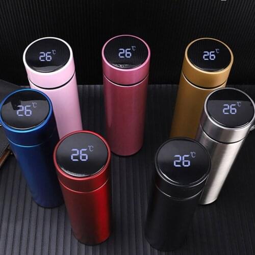Smart 304 Stainless Steel Vacuum Water Cup Temperature Display Cup Business Gift in-Car Thermos