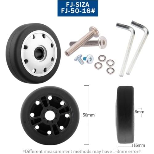 Luggage Universal Wheel Accessories Wheels Aircraft Suitcase Wheel Roller Silent Wheel Universal Reinforced 20 Inch 28 Inch