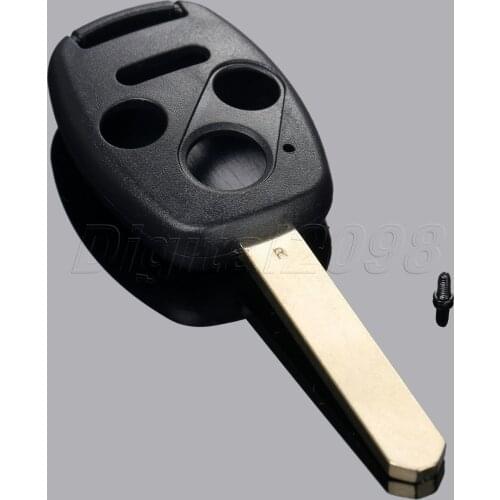 Yetaha 4 Button Replacement Keyless Entry Remote Key Fob Shell Case Uncut Blade For Honda Accord Civic CR-V Pilot Fit Car-covers