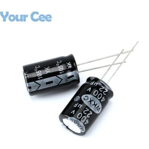 10 pcs Electrolytic Capacitors 400V 22UF 13X21MM Aluminum Electrolytic Capacitor